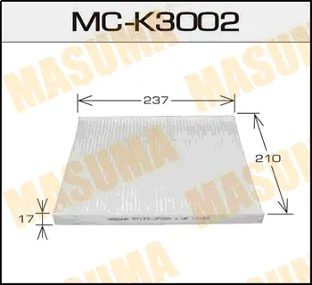 Салонный фильтр AC9401 KIA/ SORENTO/ V2000, V2200, V2400 09- MASUMA MCK3002