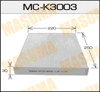 Фільтр салону AC9313 HYUNDAI/ SANTA FE/ V2000 V2700 05-08 (MC-K3003) MASUMA MCK3003