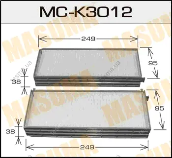 Салонный фильтр AC0159SET HYUNDAI/ SANTA FE/ V2000, V2400, V2700 03-05 MASUMA MCK3012 (фото 1)