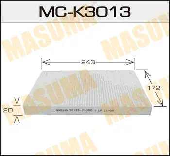 Фільтр салону AC9402 HYUNDAI/ i30/ V1400 V1600 V2000 07- (MC-K3013) MASUMA MCK3013