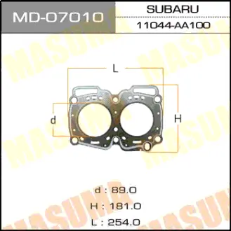 Прокладка Головки блока EJ18E MASUMA MD07010