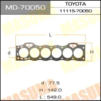 Прокладка Головки блока 1G-FE MASUMA MD70050