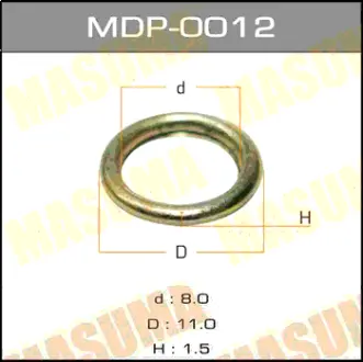 Шайбы для форсунок 11177-64010, 7.9х11х1,4 3C, 2C, 1HZ, 1KZ, 1PZ MASUMA MDP0012