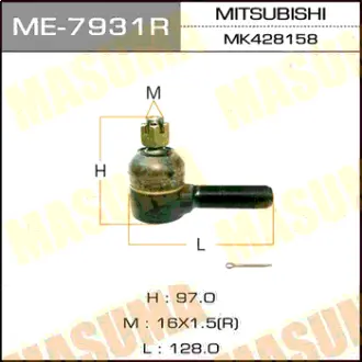 Наконечник рулевой тяги CANTER/FK416/ RH MASUMA ME7931R