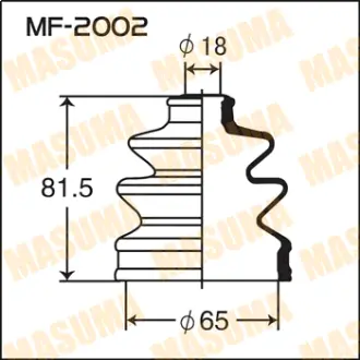 Пыльник ШРУСа MF-2002 MASUMA MF2002