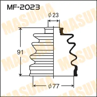 Пыльник ШРУСа MF-2023 MASUMA MF2023