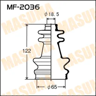 Пыльник ШРУСа MF-2036 MASUMA MF2036