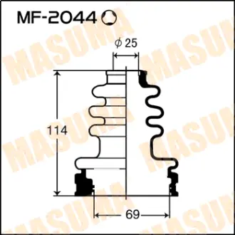 Пыльник ШРУСа MF-2044 MASUMA MF2044
