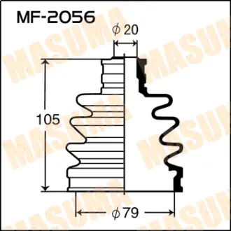 Пыльник ШРУСа MF-2056 MASUMA MF2056