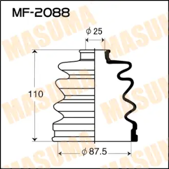 Пыльник ШРУСа MF-2088 MASUMA MF2088