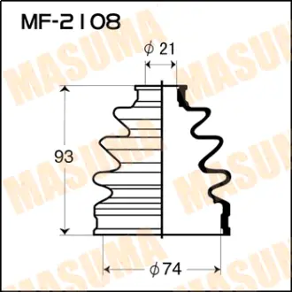 Пыльник ШРУСа MF-2108 MASUMA MF2108