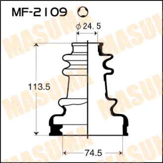 Пыльник ШРУСа MF-2109 MASUMA MF2109