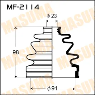Пыльник ШРУСа MF-2114 MASUMA MF2114