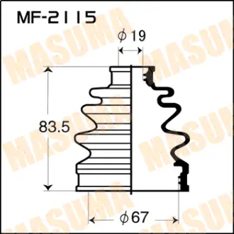 Пыльник ШРУСа MF-2115 MASUMA MF2115