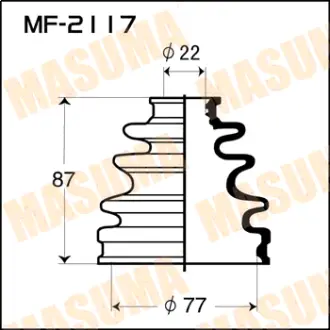 Пыльник ШРУСа MF-2117 MASUMA MF2117