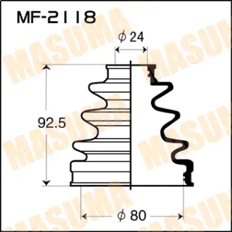 Пыльник ШРУСа MF-2118 MASUMA MF2118