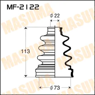 Пыльник ШРУСа MF-2122 MASUMA MF2122