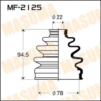 Пыльник ШРУСа MF-2125 MASUMA MF2125