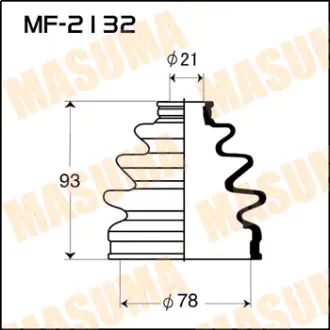Пыльник ШРУСа MF-2132 MASUMA MF2132