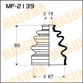 Пыльник ШРУСа MF-2139 MASUMA MF2139
