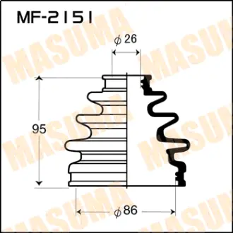 Пыльник ШРУСа MF-2151 MASUMA MF2151