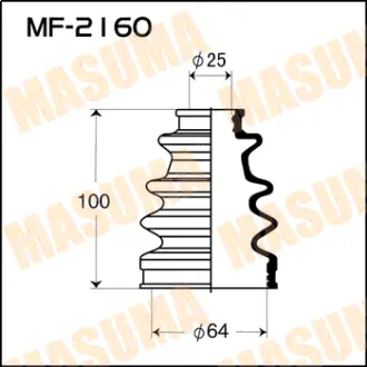 Пыльник ШРУСа MF-2160 MASUMA MF2160