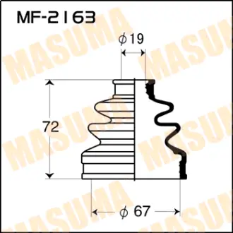 Пыльник ШРУСа MF-2163 MASUMA MF2163