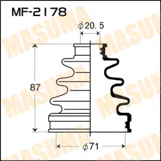 Пыльник ШРУСа MF-2178 MASUMA MF2178