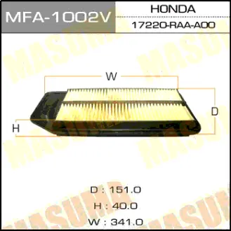 Фільтр повітряний A-879V (MFA-1002) MASUMA MFA1002