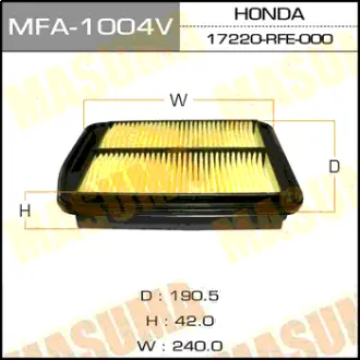 Воздушный фильтр A-881V MASUMA MFA1004