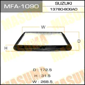 Воздушный фильтр A-967 MASUMA MFA1090