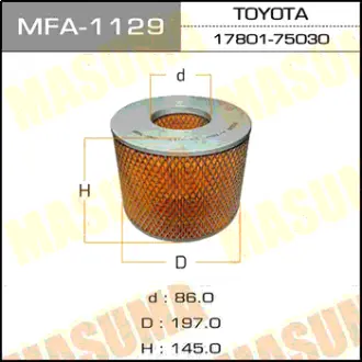 Воздушный фильтр A-1006 MASUMA MFA1129