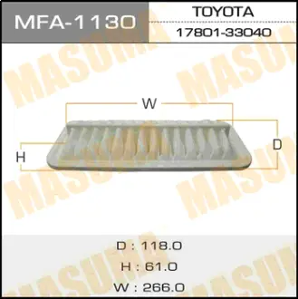 Воздушный фильтр A-1007 MASUMA MFA1130