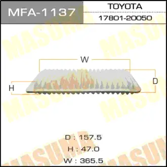 Фільтр повітряний (MFA-1137) MASUMA MFA1137