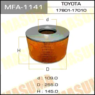 Фільтр повітряний (MFA-1141) MASUMA MFA1141
