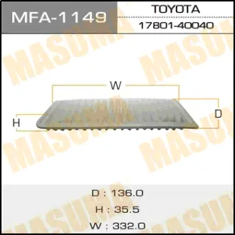 Воздушный фильтр A-1026 MASUMA MFA1149