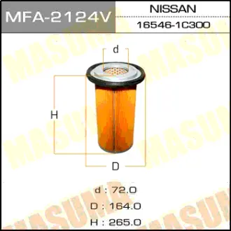 Воздушный фильтр A-2001V MASUMA MFA2124