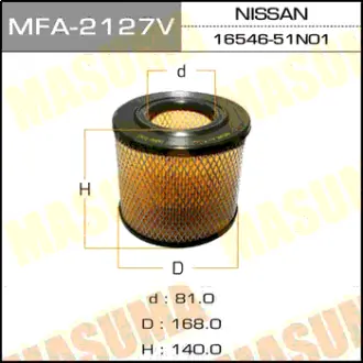 Воздушный фильтр A-2004V MASUMA MFA2127