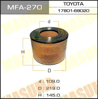 Воздушный фильтр A-147 MASUMA MFA270