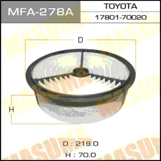 Воздушный фильтр A-155A MASUMA MFA278