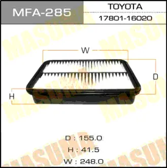 Воздушный фильтр A-162 MASUMA MFA285