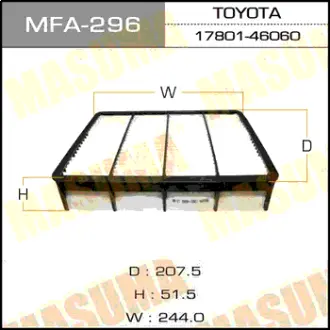 Воздушный фильтр A-173 MASUMA MFA296