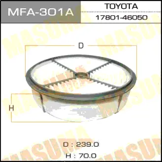Воздушный фильтр A-178A MASUMA MFA301