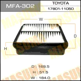 Воздушный фильтр A-179 MASUMA MFA302