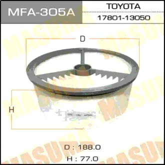 Воздушный фильтр A-182A MASUMA MFA305