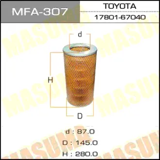 Воздушный фильтр A-184 MASUMA MFA307