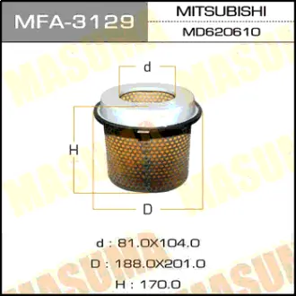 Воздушный фильтр A-3006 MASUMA MFA3129