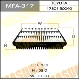 Фільтр повітряний (MFA-317) MASUMA MFA317
