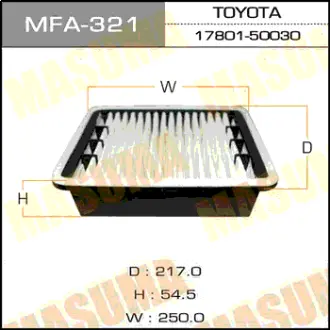 Воздушный фильтр A-198 MASUMA MFA321