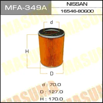 Воздушный фильтр A-226A MASUMA MFA349